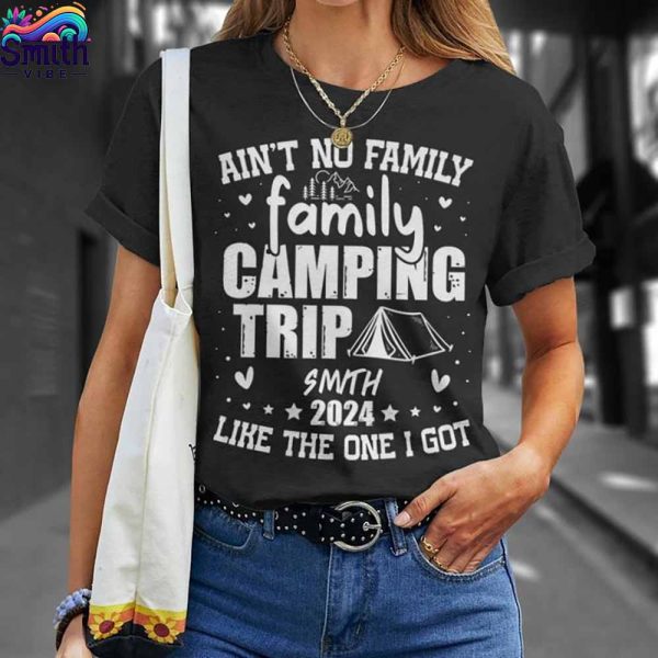 Smith Family Reunion Camping Trip 2024 Matching T Shirt 3 1