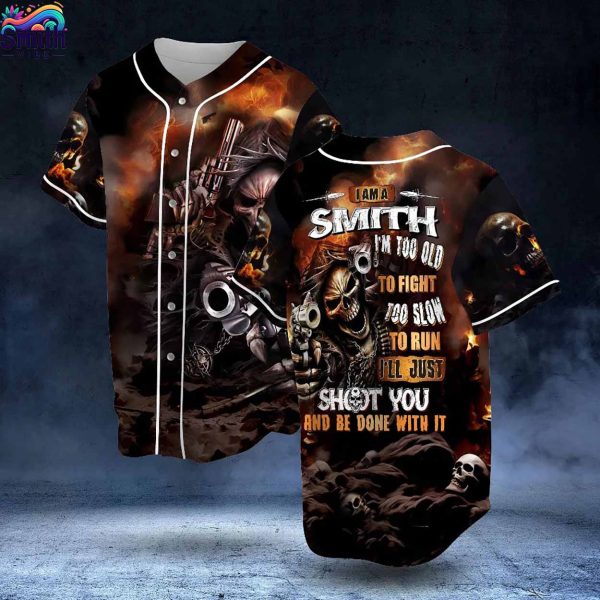 Smith Skull Shotgun Baseball Jersey 1