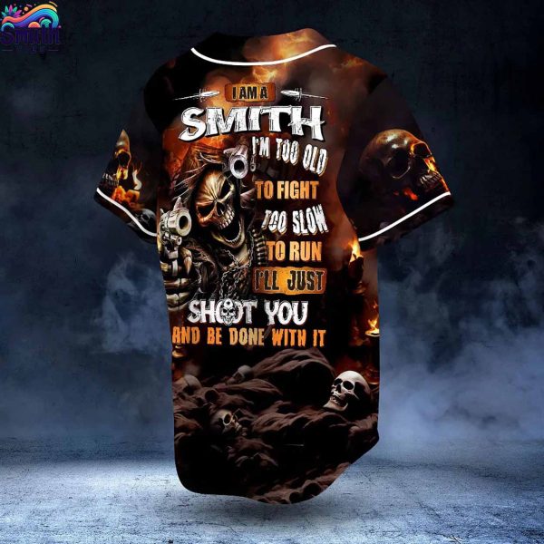 Smith Skull Shotgun Baseball Jersey 3