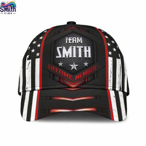 Team Smith Lifetime Member American Black Baseball Cap 1