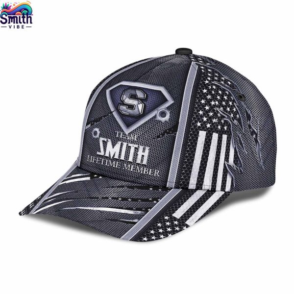 Team Smith Lifetime Member Silver Baseball Cap 3