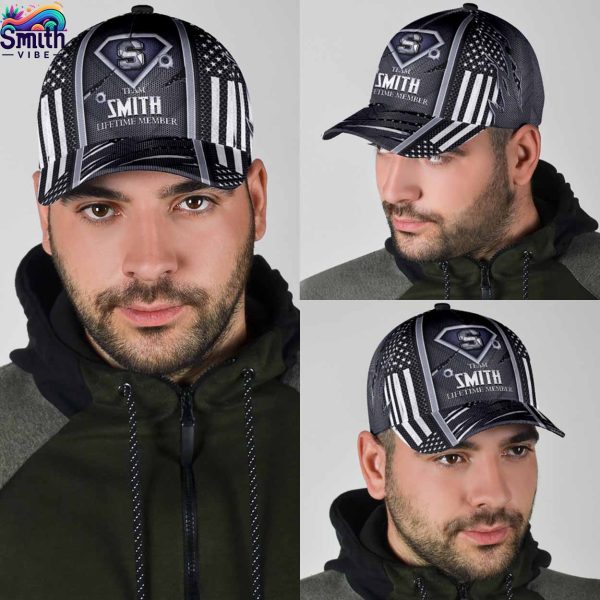 Team Smith Lifetime Member Silver Baseball Cap 5